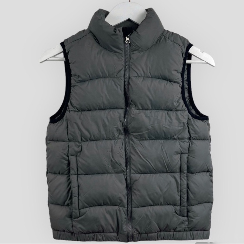 GAPKids Boy’s Warmest Puffer Vest Gray Size Medium